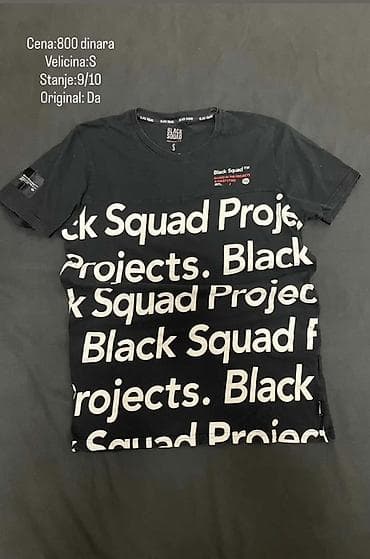 Men's T-shirt bоја - Crna