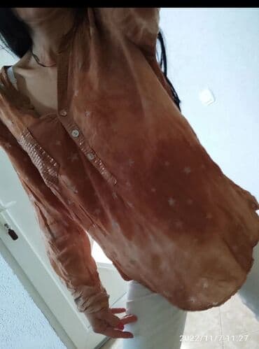 zara kozne helanke: Zara, M (EU 38), Single-colored, color - Brown — 4