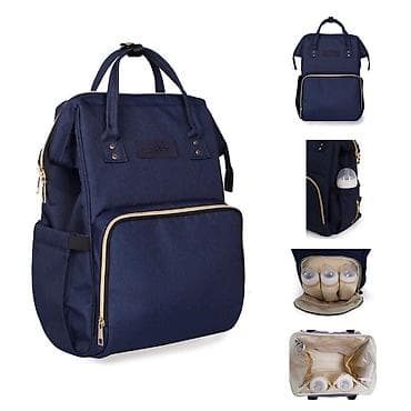 decije velicine s m l: KikkaBoo Torba za mame Siena – navy Praktična i elegantna torba/ranca — 3