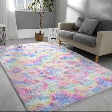 Clocks for home: Carpet, Rectangle, color - Multicolored — 5