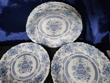 privesci za samoodbranu: Servis arkopal tanjira iz 80ih.god Francuska,za 6 osoba. Akopal — 4