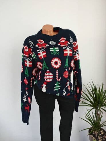 torbe mona: Novogodišnji džemper Veličina L Za sve informacije i porudžbine DM 🛍 — 3