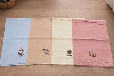 bacač diska: Set kuhinjskih krpa sa vezom – 12 komada - Materijal: mekana — 2