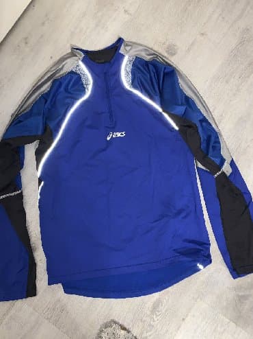 c a papuce: Gornji deo trenerke, M (EU 50), L (EU 52), Asics, bоја - Tamnoplava — 1