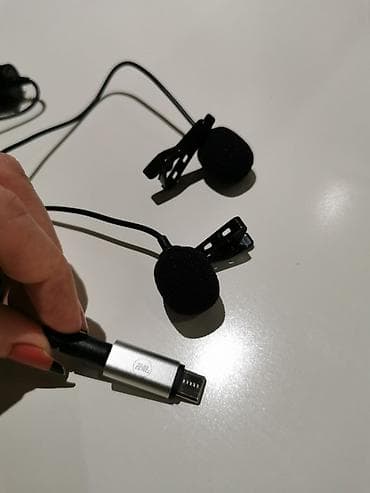 smederevo kamere: Mikrofon za telefon i kameru sa dve bubice, pogodan za intervjue, sa — 1