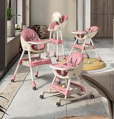 naslon za pusku: Stolica za hranjenje BABY LINE Y53 – Lena Pink (šifra: Y53pink-130) — 1