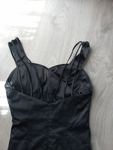 S, color - Black, Cocktail, With the straps — 5