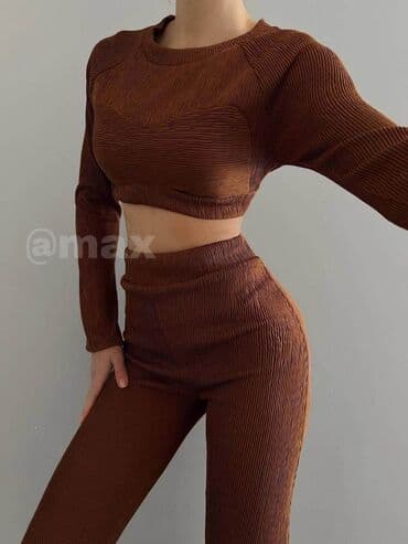 trikotazni set: New,,Nikol’s Set’’ xzaraVelicine S M L Boje:Kamel i Crna (First Class) — 5