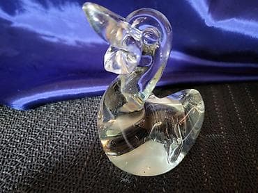 kucni dekor: Murano nova figura,duvano staklo 70te.god. Visina. 8/4cm — 5