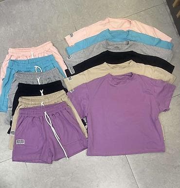 majice original: ✅Ženski komplet šorts + majica sa kratkim rukavima ✅S M L velicine — 6