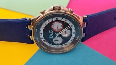 D&G muški ručni sat sa plavim silikonskim kaišem i kućištem u