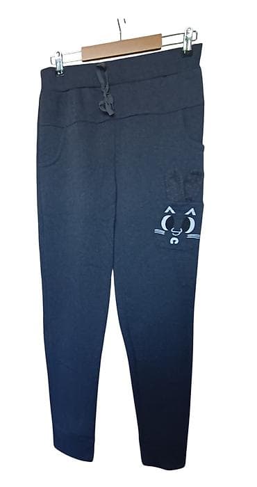Dečije donji deo trenerke/jogger pantalone - Boja: tamno siva/ugljen