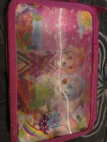 Džemperi i rolke: Ružičasti pernic/torbica za školski pribor sa motivima princeza - — 3