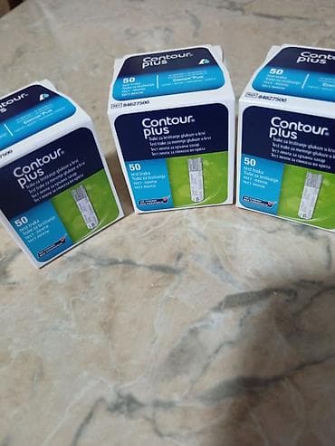 Invalidska kolica: Na prodaju Contour plus trakice za merenje šećera u krvi. Kutija sa po — 1