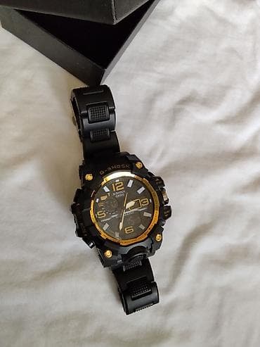 alba satovi: Casio G-Shock muški ručni sat – Mudmaster stil, crno-zlatni - Robusno — 8