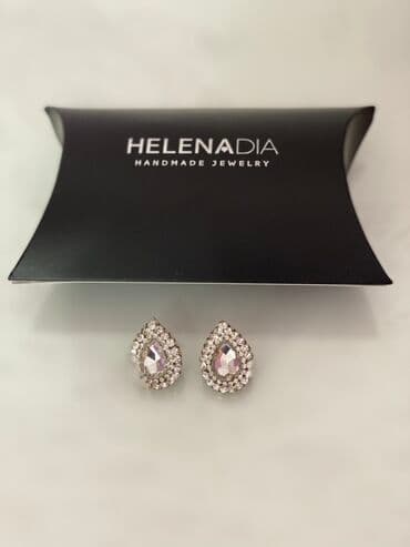 push up helanke new yorker: Clip-on earrings, Material: Cubic zirconia — 2