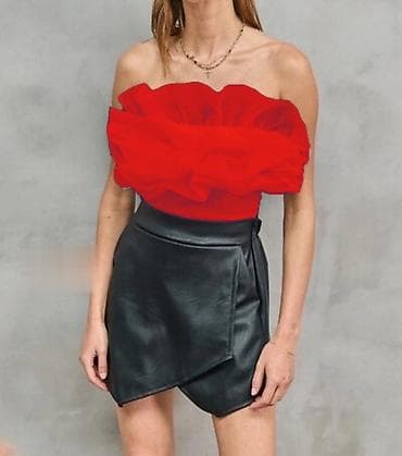 Muška odeća: 🔥Ružičasti, crveni, mint i svetloplavi ženski top bez naramenica sa — 3