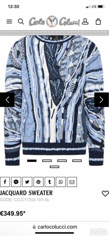 Pantalone: Original Carlo Colucci dzemper M - L 60% Pure Lana ( cista vuna ) — 4