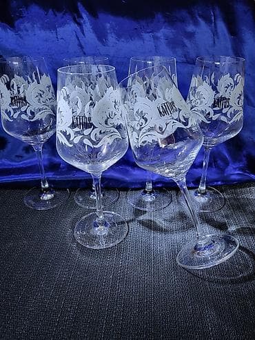 Prehrambeni proizvodi: Case nove za vino iz 90ih,kristalno staklo Rastal Nemacka. Case za — 9