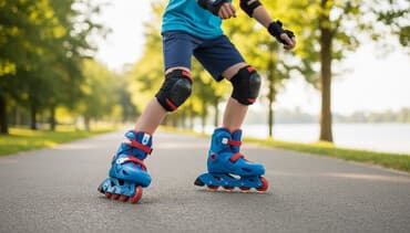 bele majice za decu: Roleri za decu, potpuno novi samo probani, sa etiketom. Podesivo — 1