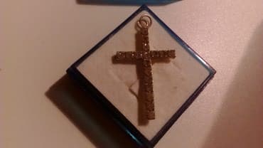 srebrna ogrlica sa krsticem: Material: Silver, New — 2