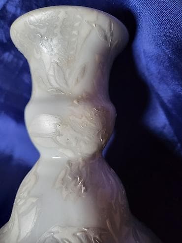 stari dukati: Svecnjak nov,rucni rad 80te. Svecnjak,blagi reljefni rad — 3