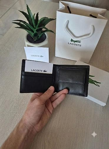 iqos saveti: Lacoste muški novčanik - Materijal: crna prirodna koža sa glatkom — 4