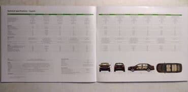 sever i jug serija sa prevodom: Prospekt nova Skoda Superb, 48 str. A4 format, eng — 2