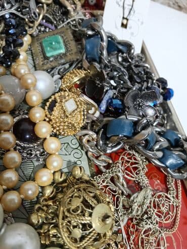 srebrne mindjuse sa cirkonima: Set: Ogrlica, Materijal: Mesing — 3