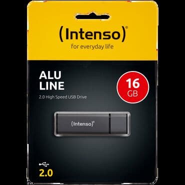 polovni frizideri novi pazar: USB Flash drive 16GB ALU Line, crna boja, materijal Aluminijumum — 1