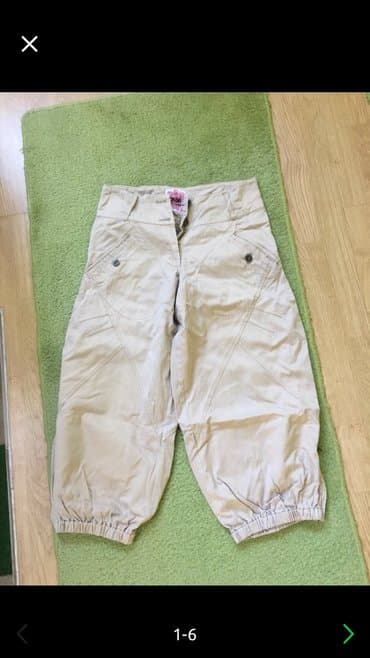 pantalone od vestacke koze: L (EU 40), M (EU 38), color - Milky-white — 2