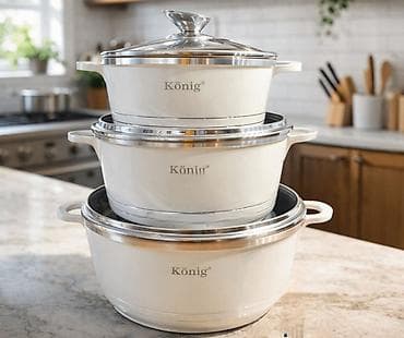 Bowls: Komplet šerpi König – 3 dela Zapremina 6 litara - Brend: König (logo — 1