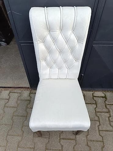 polovne kancelarijske stolice: Tapacirane stolice sa visokim naslonom – klasičan dizajn sa dugmadima — 10