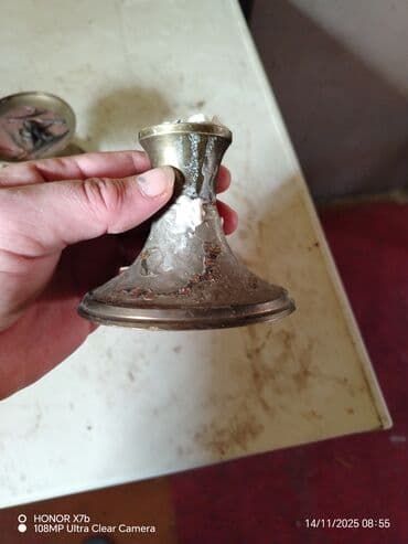 Prehrambeni proizvodi: Set svećnjaka, bоја - Zlatna, Upotrebljenо — 3