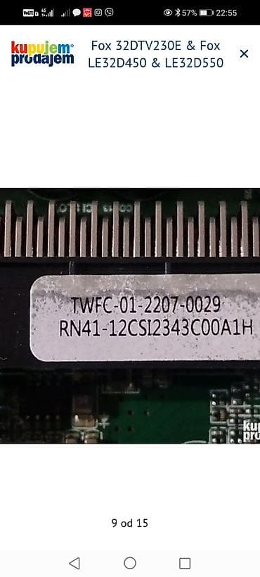 daljinski za tv sharp aquos: Fox 32DTV230E, Fox LE32D450 i Fox LE32D550 – delovi za televizore 32" — 10