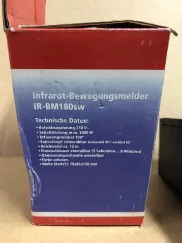 cepac za drva uradi sam: *** AKCIJA *** 0506 Infracrveni detektor pokreta, 180° crni; Model — 3