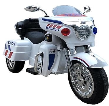 024563 Motor Harly 12V Beli Električni motor za decu sa policijskim