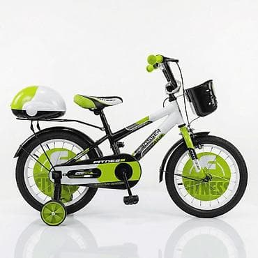 decije rukavice za zimu: Dečija bicikla 16'' Fitness Crno – Zelena (Šifra proizvoda: SM-1) — 1