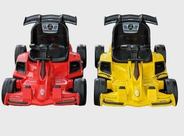 kola na baterije za decu: Dečiji električni gokart u stilu formule, dostupan u crvenoj i žutoj — 2