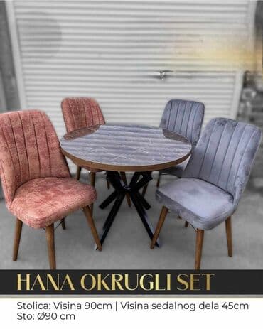 trpezarijski sto za 8 osoba dimenzije: 05. Set
270e — 9