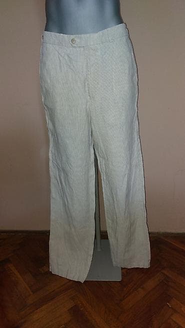 bez pantalone i plava kosulja: MUŠKE PANTALONE Lepe, letnje pantalone od kepera, broj 54 Svetlo bež — 3