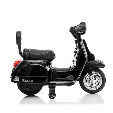 Children's Electric Cars: Vespa PX150 6V – crna – Motor na akumulator za decu Šifra proizvoda — 2