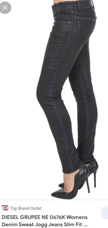 push up pantalone: DIESEL original farmerke uske stretch, teget boje, izgledaju kao da su — 15
