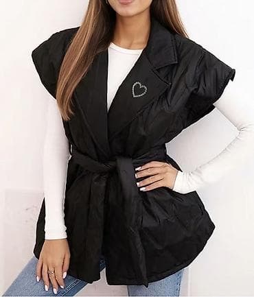 buzz jakna: ✨Ženske prošivene prsluke sa pojasom - Model: bez rukava, lagano — 2