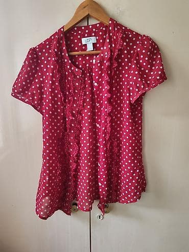 ps bluze zenske: ANN TAYLOR LOFT bluza – tačkasti dezen - Model: ženska bluza sa — 1