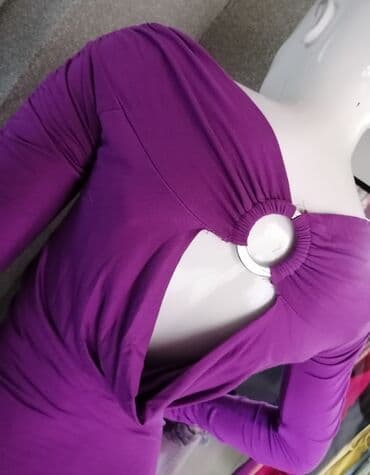leprsave duge haljine: S (EU 36), color - Purple, Long sleeves — 7