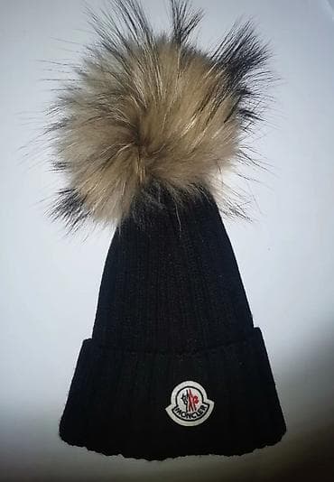 MONKLER kape crne ✅ original nova sa bućkom zeke 
✅ Prirodno krzno