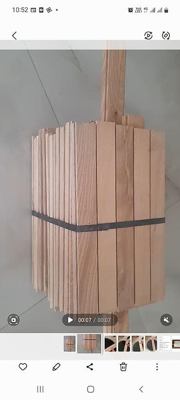 Kućna hemija i proizvodi za kuću: Letvice od punog drveta – paket - Materijal: masivno drvo (svetla — 2