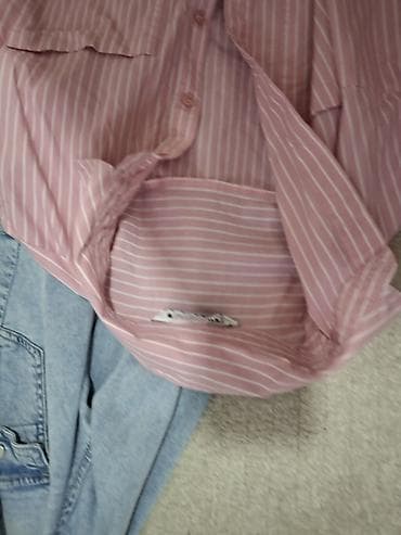 bershka kompleti: Denim komplet: haljina + jakna - Haljina od svetloplavog teksasa — 6
