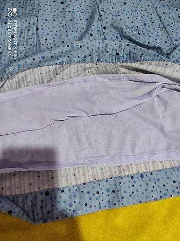 gleznjace sa stiklom: Haljina velicina 44 Duzina 111 Ramena 41 Poluobim od pazuha do pazuha — 7